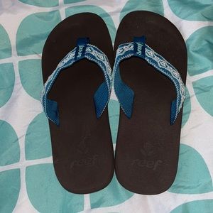 Reef flip flops. Worn once. Smoke free, pet free home.